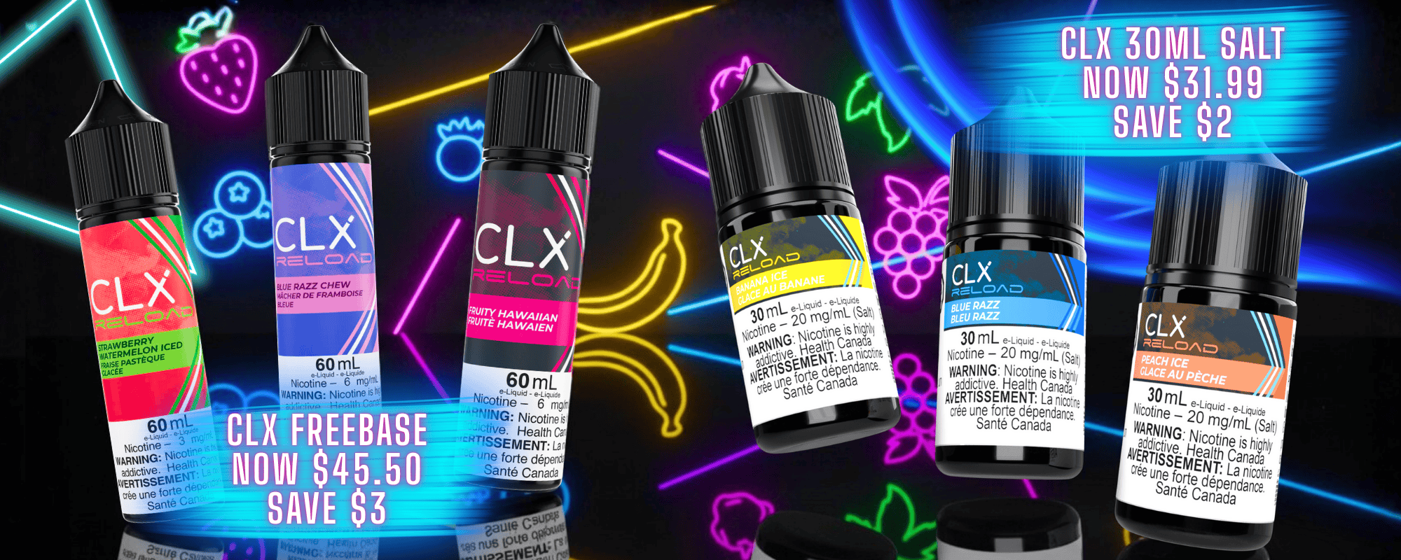 CLX E-liquid Sale in Manitoba
