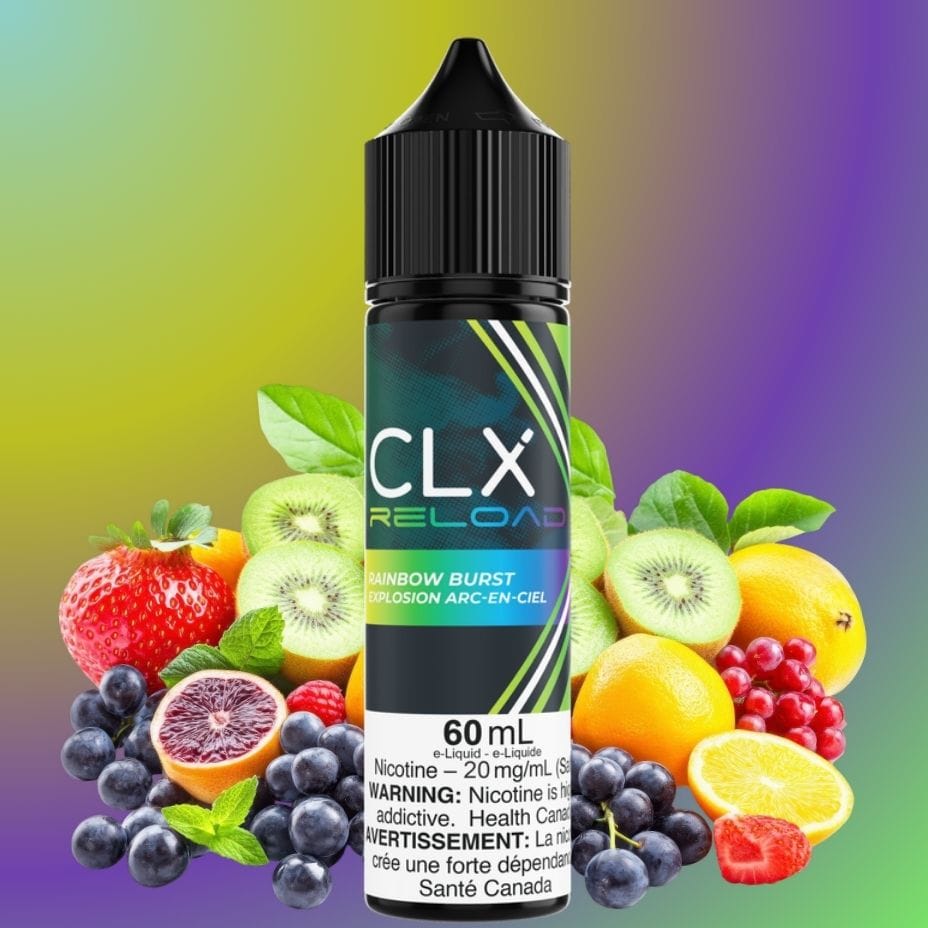 CLX Reload 60ml Salt-Rainbow Burst 60ml / 20mg/ml Morden Vape SuperStore and Cannabis Manitoba Canada