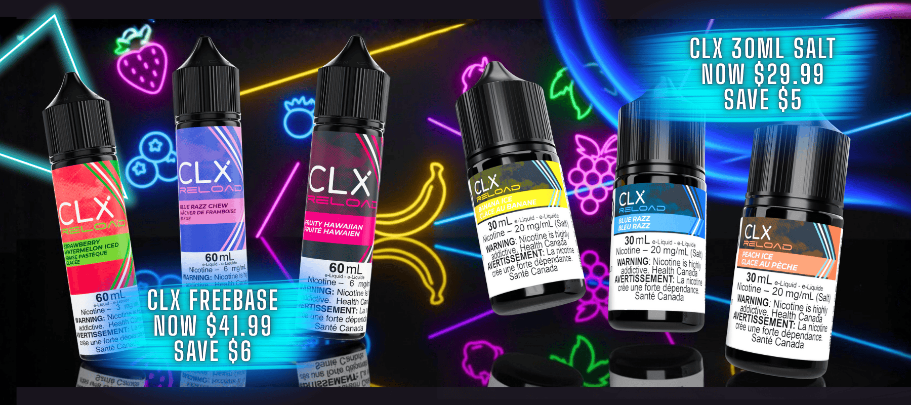 CLX Reload E-liquid Sale in Manitoba