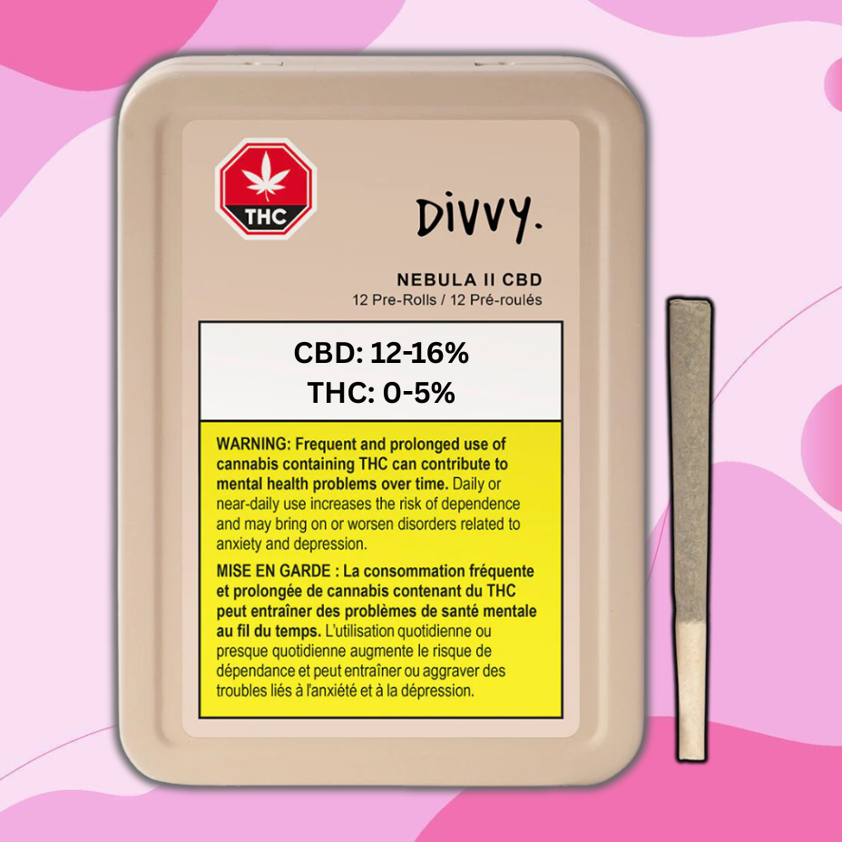 Divvy Nebula ll CBD Pre-rolls 12x0.35g in Morden Manitoba