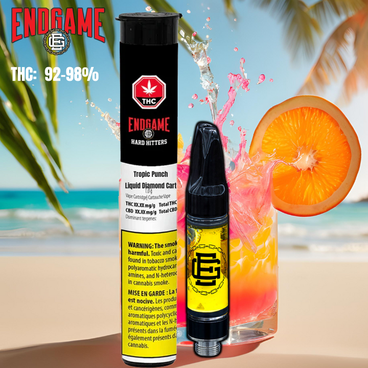 Endgame Hard Hitters Tropic Punch Liquid Diamond Cartridge-1g in Morden Manitoba