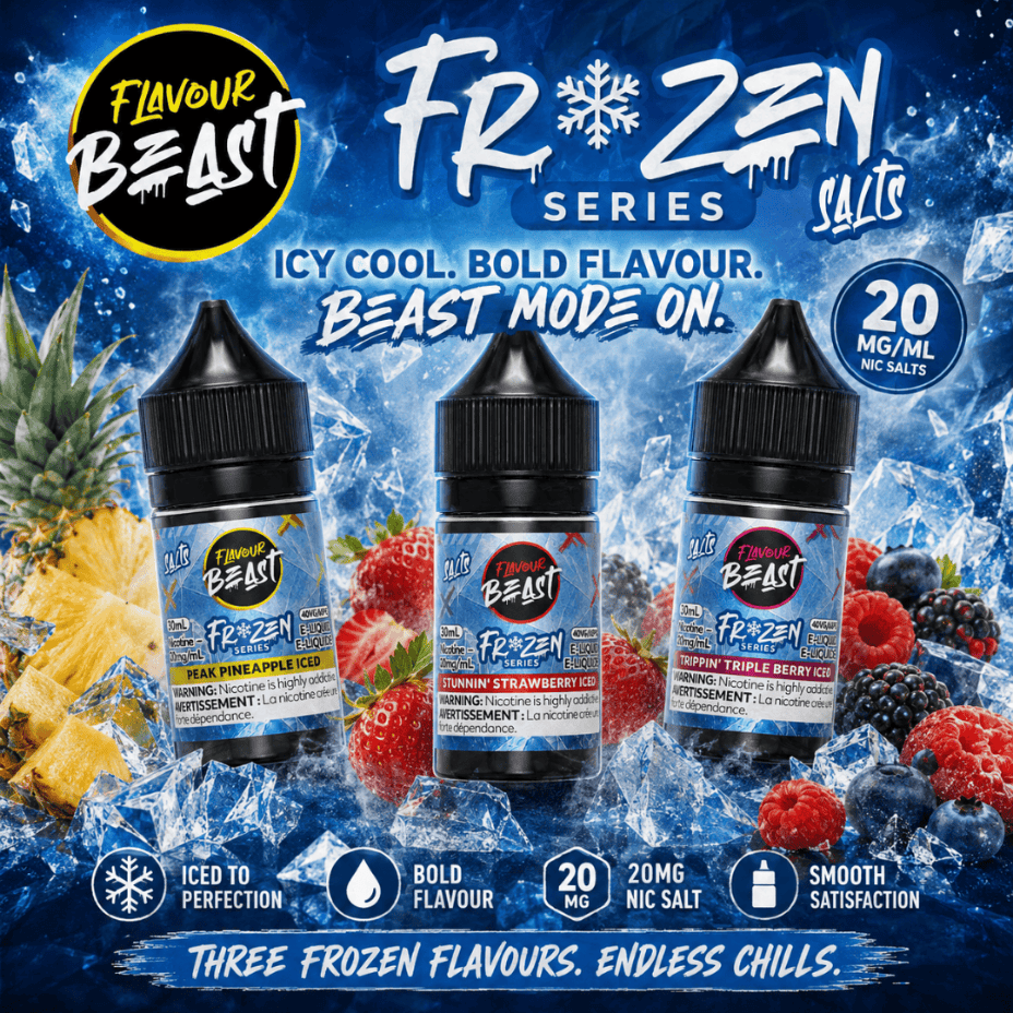 Flavour Beast Frozen 30ml Salts at Morden Vape SuperStore and Cannabis in Manitoba Canada Mobile