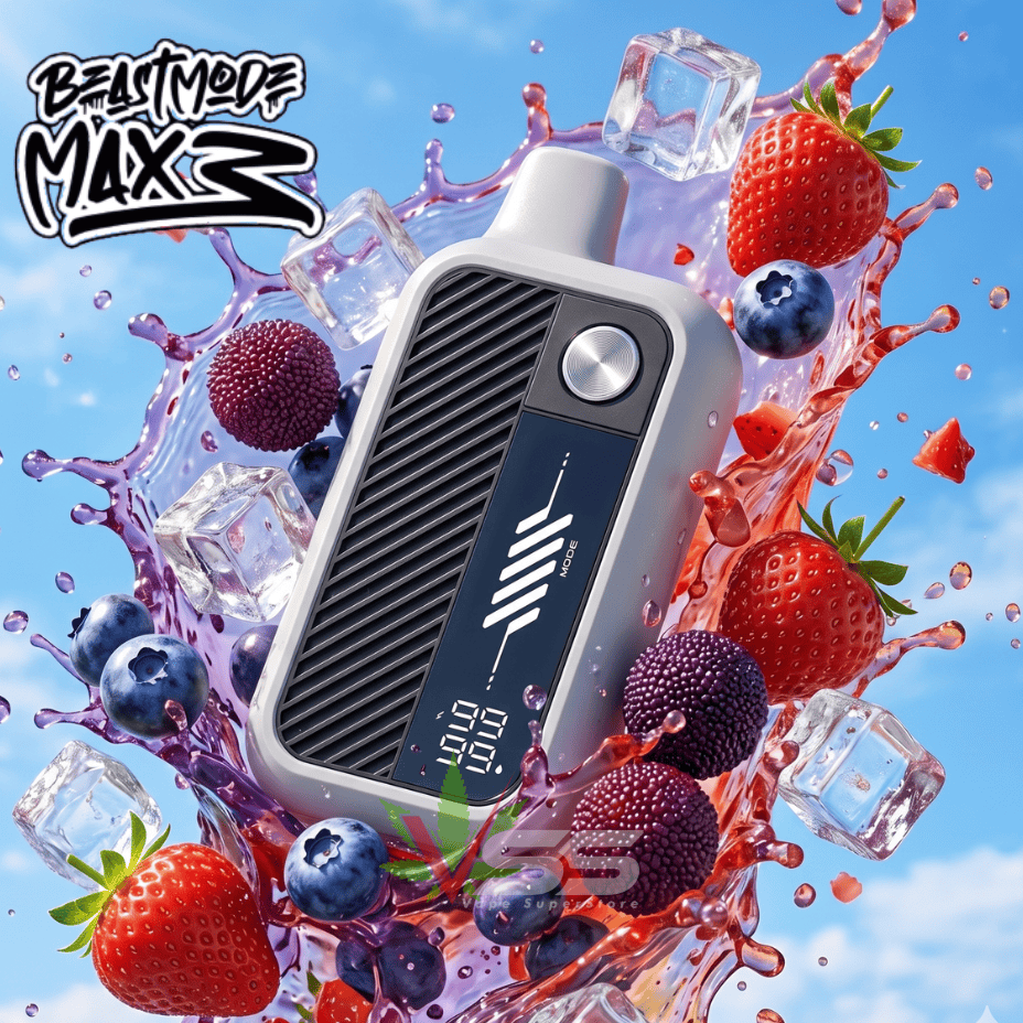 Flavour Beast Mode Max 3 60K Disposable Vape - Epic Sour Berries Ice 60000 Puffs / 20mg Morden Vape SuperStore and Cannabis Manitoba Canada