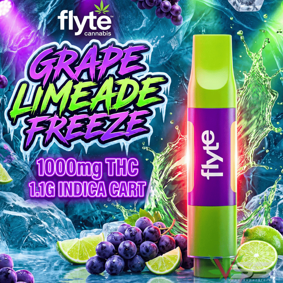 Flyte1000 Grape Limeade Freeze Indica 510 Cart - 1.1g Morden Vape SuperStore and Cannabis Manitoba Canada