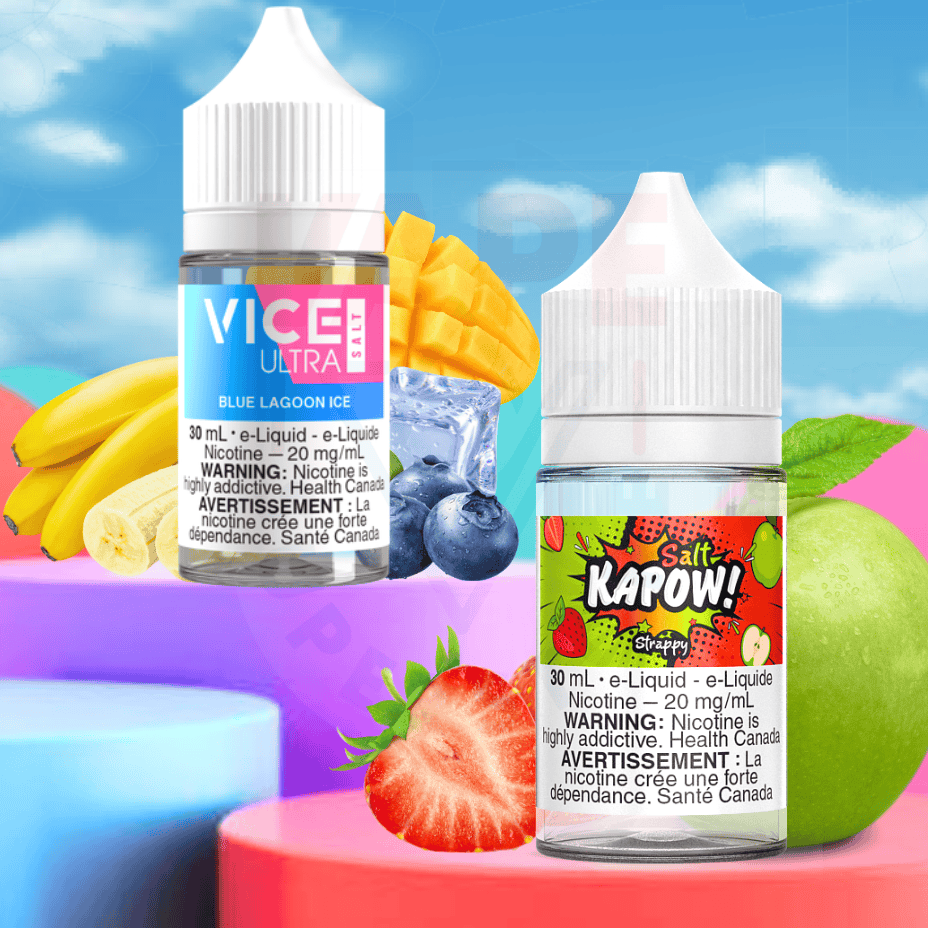 Kapow and Vice Salt Nicotine in Morden at Vape SuperStore and Cannabis