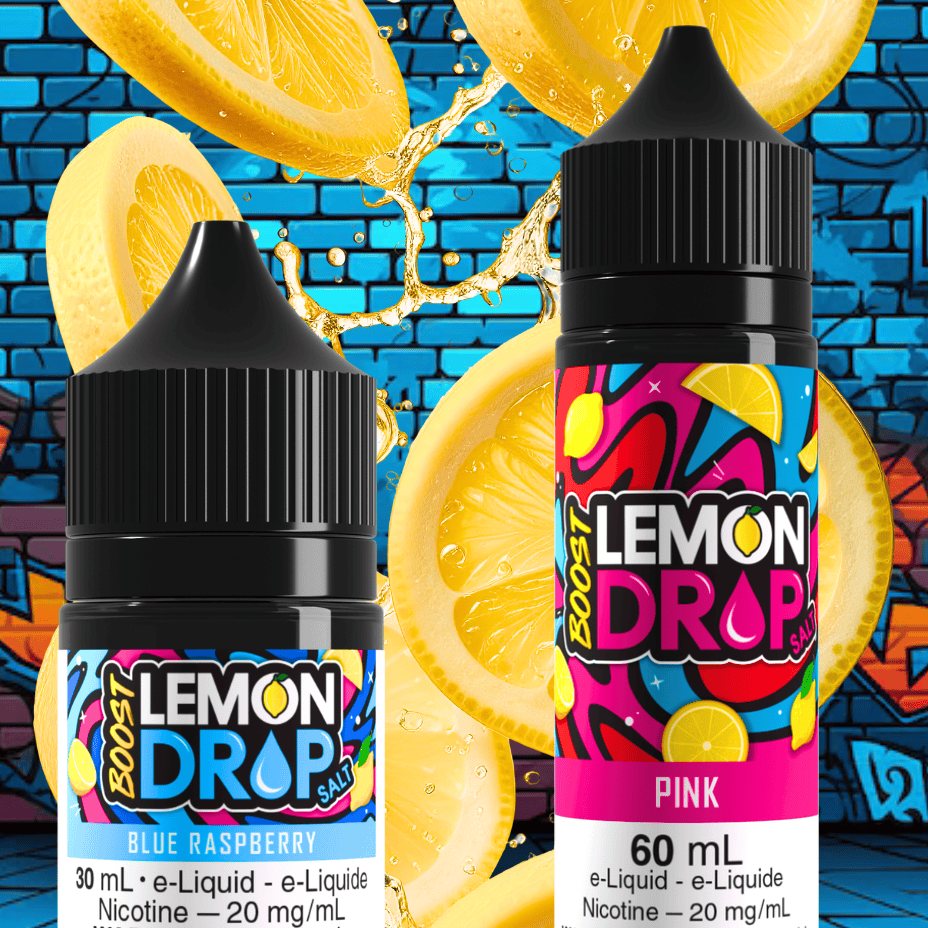 Lemon Drop Boost Salt Nicotine in Manitoba at Morden Vape SuperStore and Cannabis