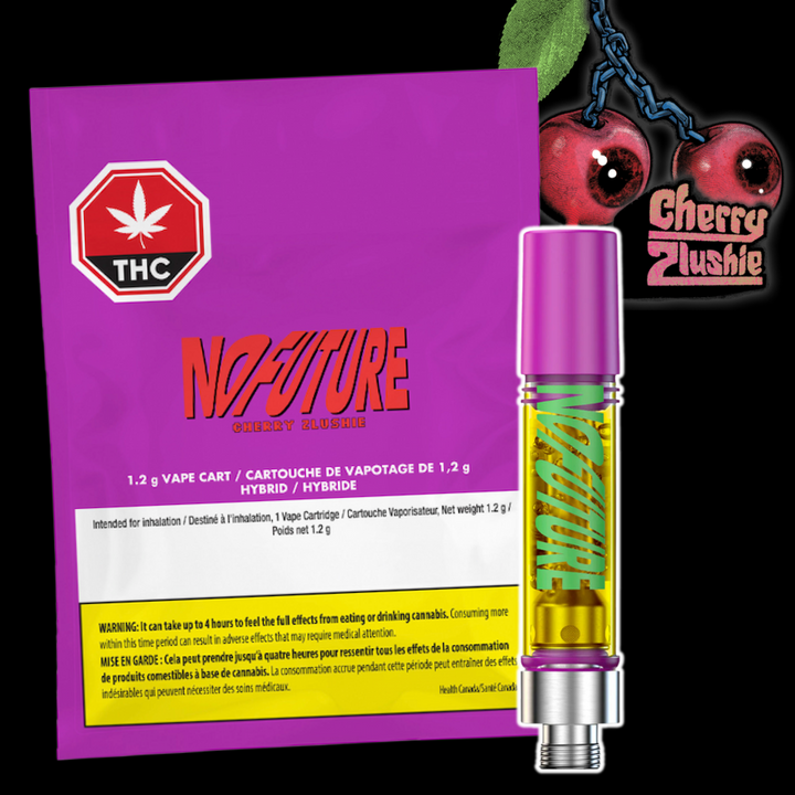 No Future Cherry Zlushie Sativa 510 Cartridge-1.2g in Manitoba at Vape SuperStore and Cannabis