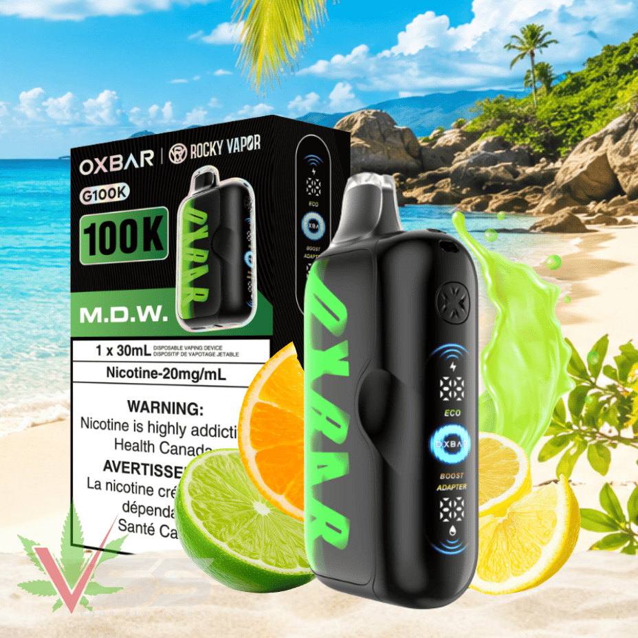 Oxbar G100K Disposable Vape M.D.W. Morden Vape SuperStore and Cannabis Manitoba Canada