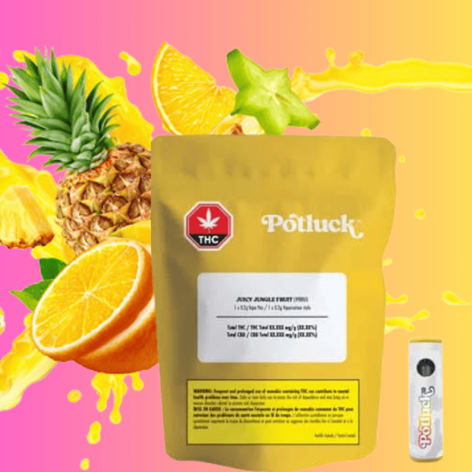 Potluck Juicy Jungle Micro POPZ Disposable-0.2g Morden Vape SuperStore and Cannabis Manitoba Canada