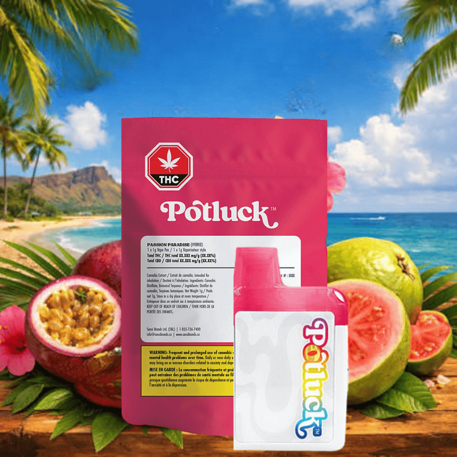 Potluck Passion Paradise Hybrid AIO Disposable Vape in Morden, Manitoba