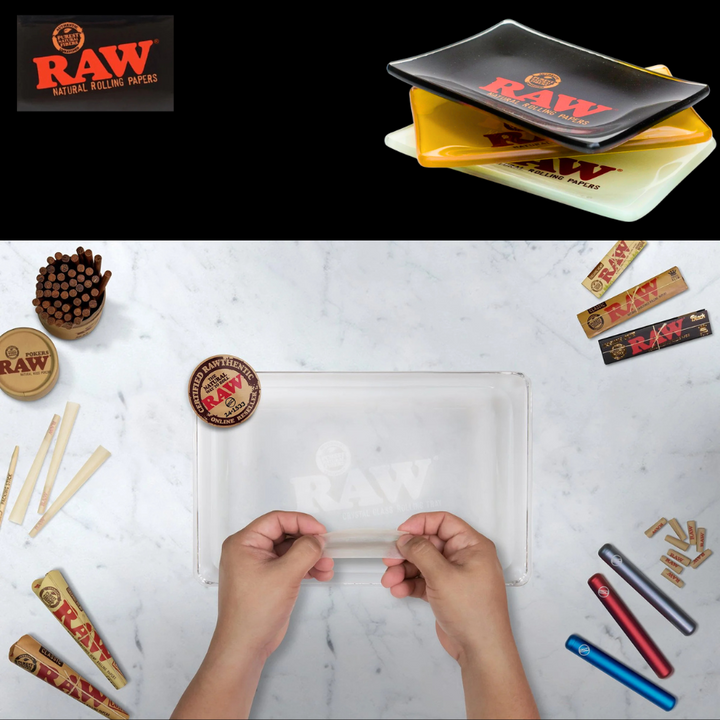 RAW Glass Rolling Tray