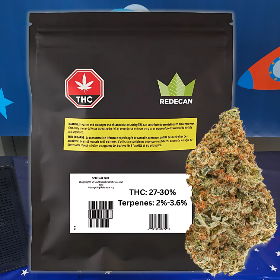 Redecan Space Age Cake Indica Flower-14g in Morden Manitoba