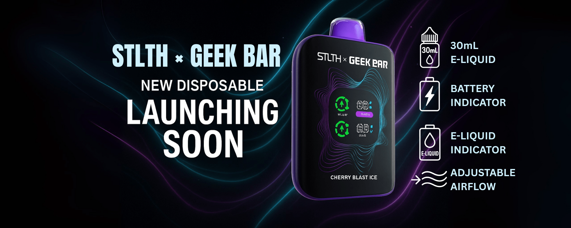 STLTH × GEEK BAR Teasr Banner - Morden Vape SuperStore