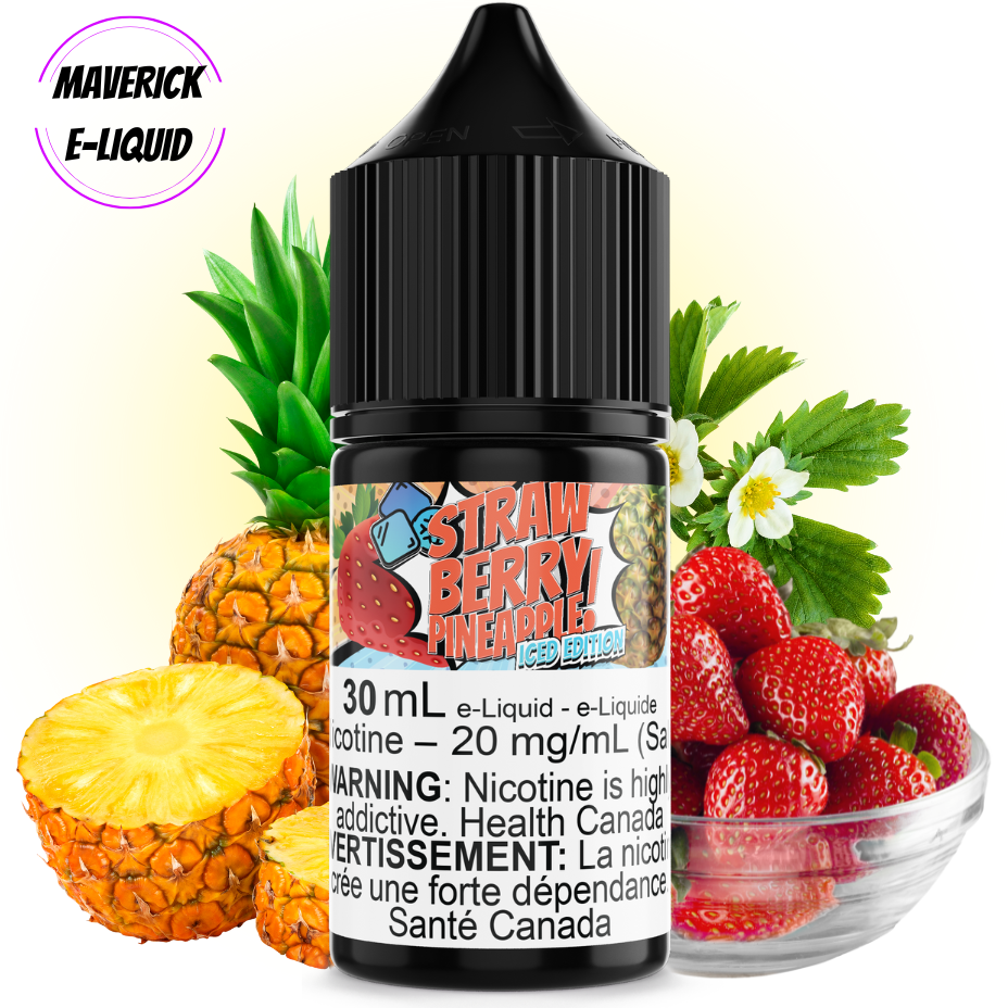 Strawberry Pineapple Ice Salt by Maverick E-Liquid in Manitoba at Morden Vape SuperStore and Cannabis
