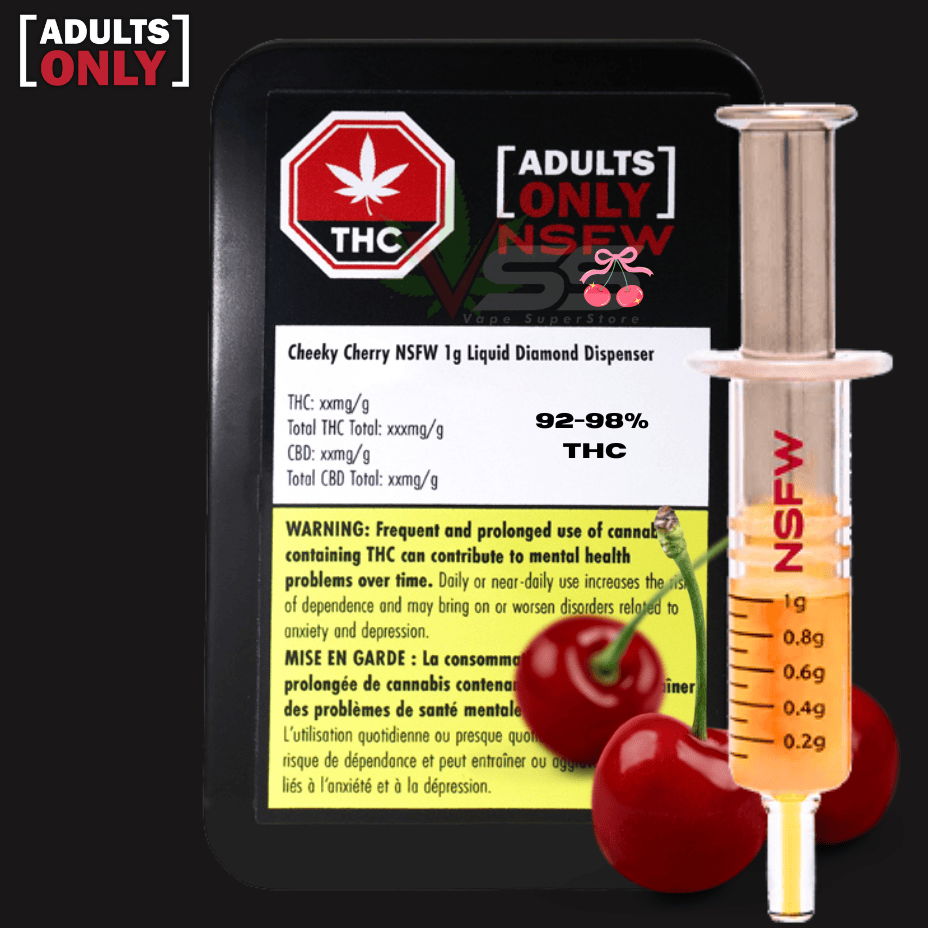 Adults Only Cheeky Cherry NSFW Liquid Diamond Dispenser - 1g Morden Vape SuperStore and Cannabis Manitoba Canada