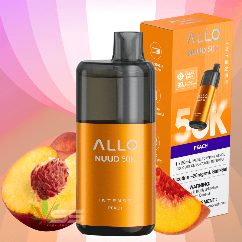 ALLO Nuud 50K Disposable Vape - Peach Morden Vape SuperStore and Cannabis Manitoba Canada
