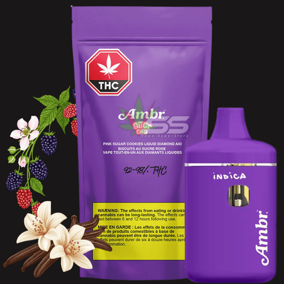 Ambr - Pink Sugar Cks Liquid Diamonds AIO Disposable - 0.95g Morden Vape SuperStore and Cannabis Manitoba Canada