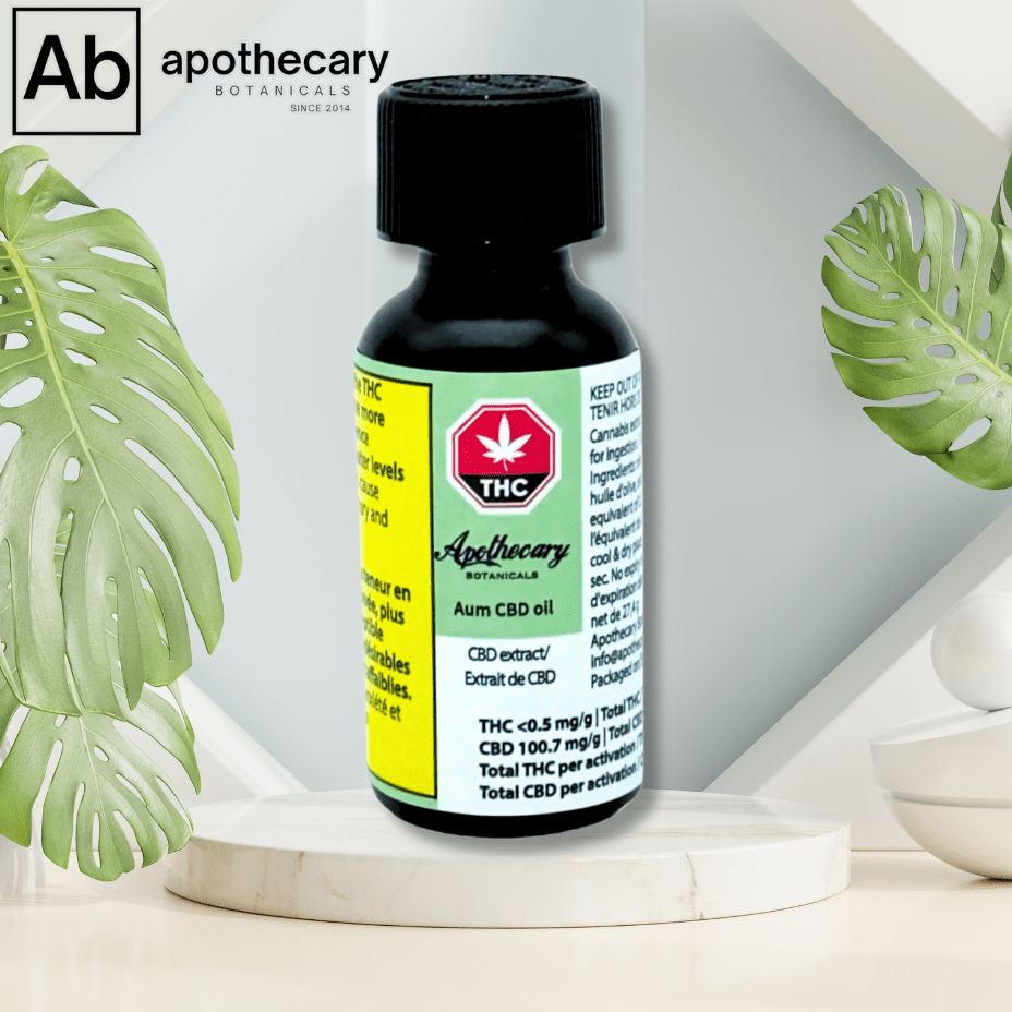 Apothecary Botanicals Aum CBD Oil - 27.6g 30mL Morden Vape SuperStore and Cannabis Manitoba Canada