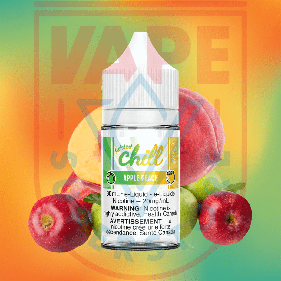 Apple Peach Salts by Chill E-Liquid 30mL / 20mg Morden Vape SuperStore and Cannabis Manitoba Canada