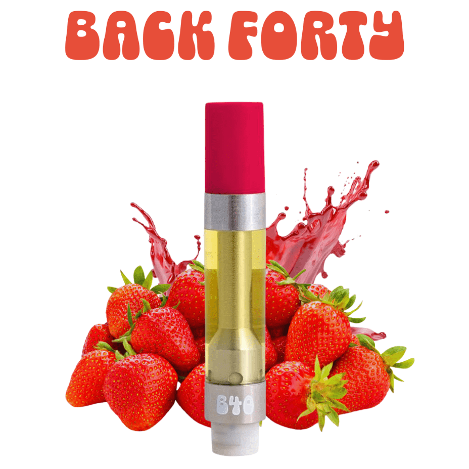 Back Forty 510 Cartridges 1Gram Back Forty Strawberry Cough 510 Cartridge-1g-Morden Vape & Cannabis MB