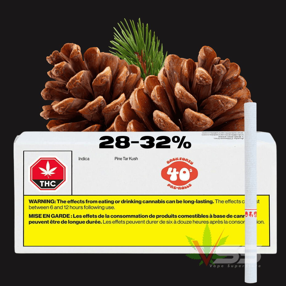 Back Forty - Pine Tar Kush Indica Pre-rolls 10x0.35g Morden Vape SuperStore and Cannabis Manitoba Canada