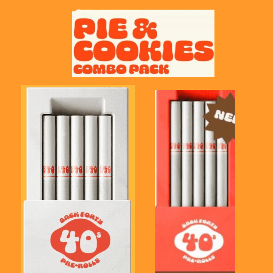 Back Forty Pre-Rolls 2x40x0.35 Back Forty Pie & Cookies Combo Pre-Roll-40x0.35g - Manitoba