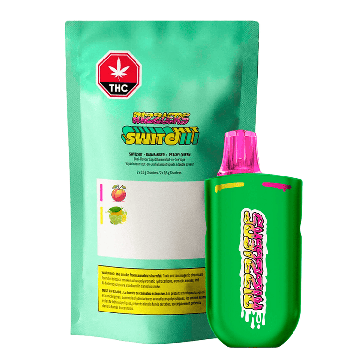 Baja Banger + Peachy Queen Diamonds Disposable - 1g Morden Vape SuperStore and Cannabis Manitoba Canada