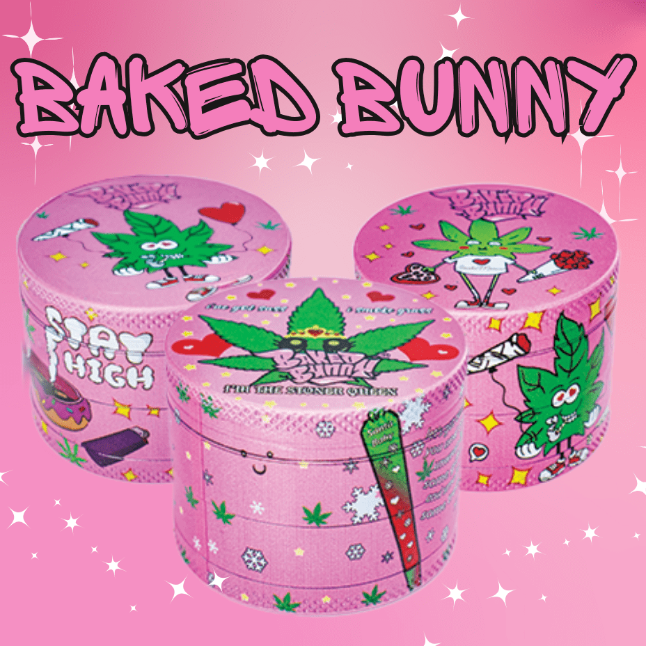Baked Bunny 4-Piece Grinder-50mm Morden Vape SuperStore and Cannabis Manitoba Canada