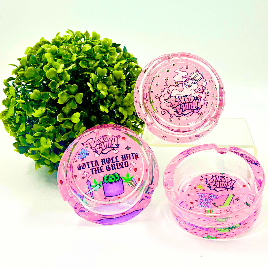 Baked Bunny Glass Ashtray Morden Vape SuperStore and Cannabis Manitoba Canada