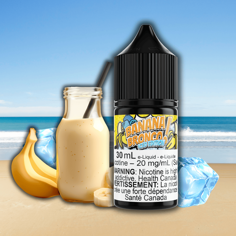 Banana Bronco Iced Salt by Maverick E-Liquid 30ml / 12mg Morden Vape SuperStore and Cannabis Manitoba Canada