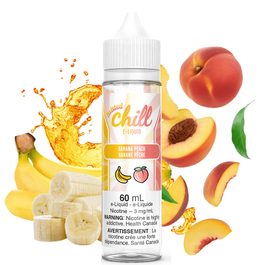 Banana Peach by Chill Twisted E-liquid 60ml / 3mg Morden Vape SuperStore and Cannabis Manitoba Canada