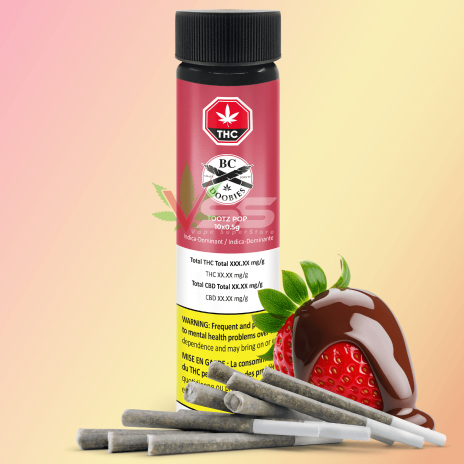 BC Doobies - TootZ Pop Indica Pre-rolls 10x0.5g Morden Vape SuperStore and Cannabis Manitoba Canada