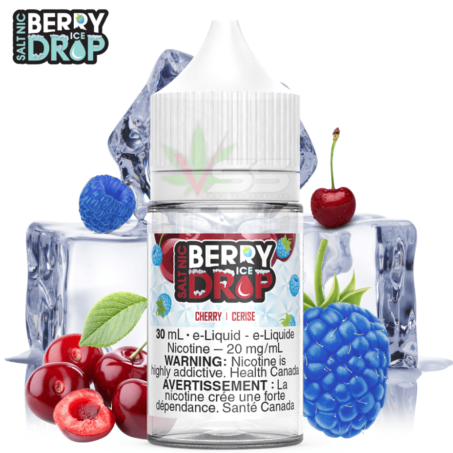 Berry Drop Ice Salt - Cherry 30ml Morden Vape SuperStore and Cannabis Manitoba Canada