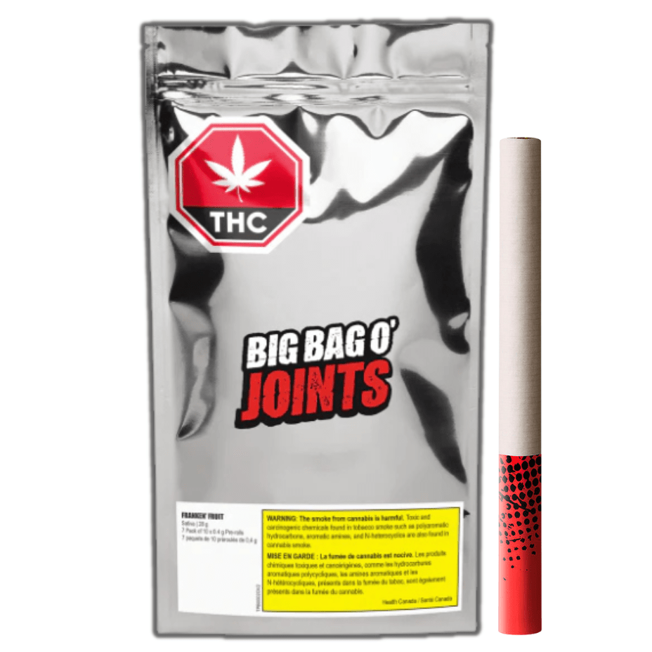 Big Bag O' Buds Franken' Fruit Tube Style Pre-rolls 70x0.4g 70x0.4g Morden Vape SuperStore and Cannabis Manitoba Canada
