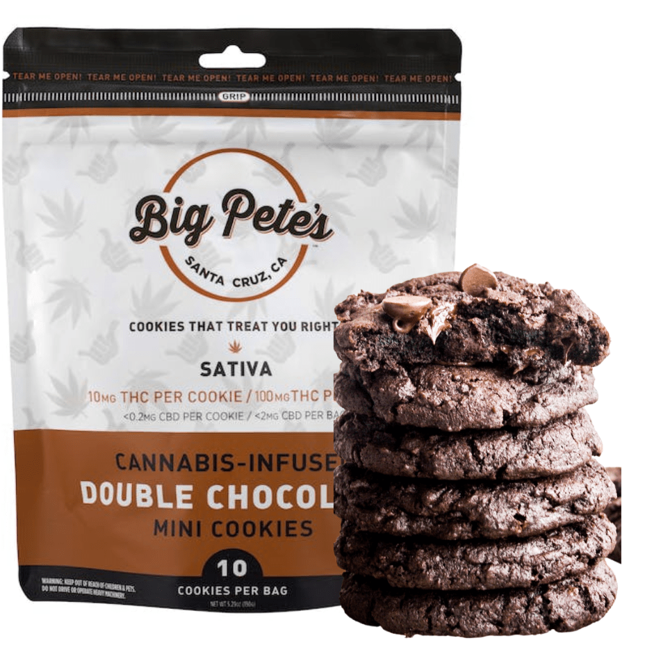 Big Pete's Edibles 10/pkg Big Pete's Double Chocolate Sativa Cookies 10mg-Morden Vape & Cannabis