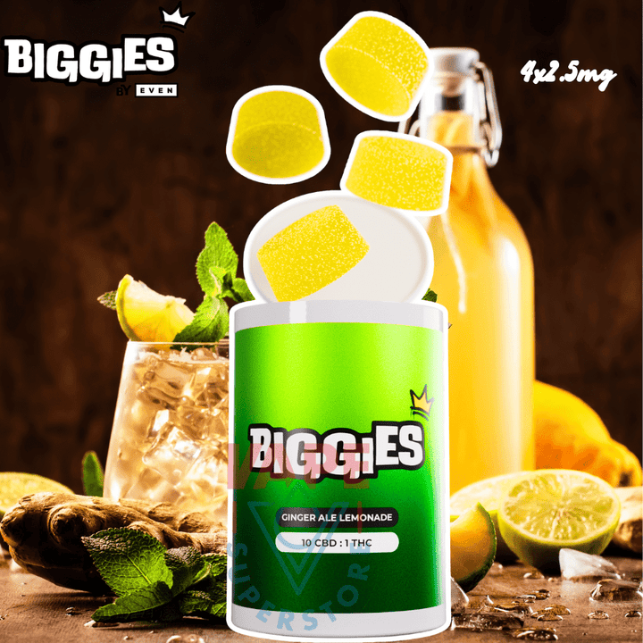 Biggies Even Ginger Ale Lemonade 10:1 Gummies Morden Vape SuperStore and Cannabis Manitoba Canada