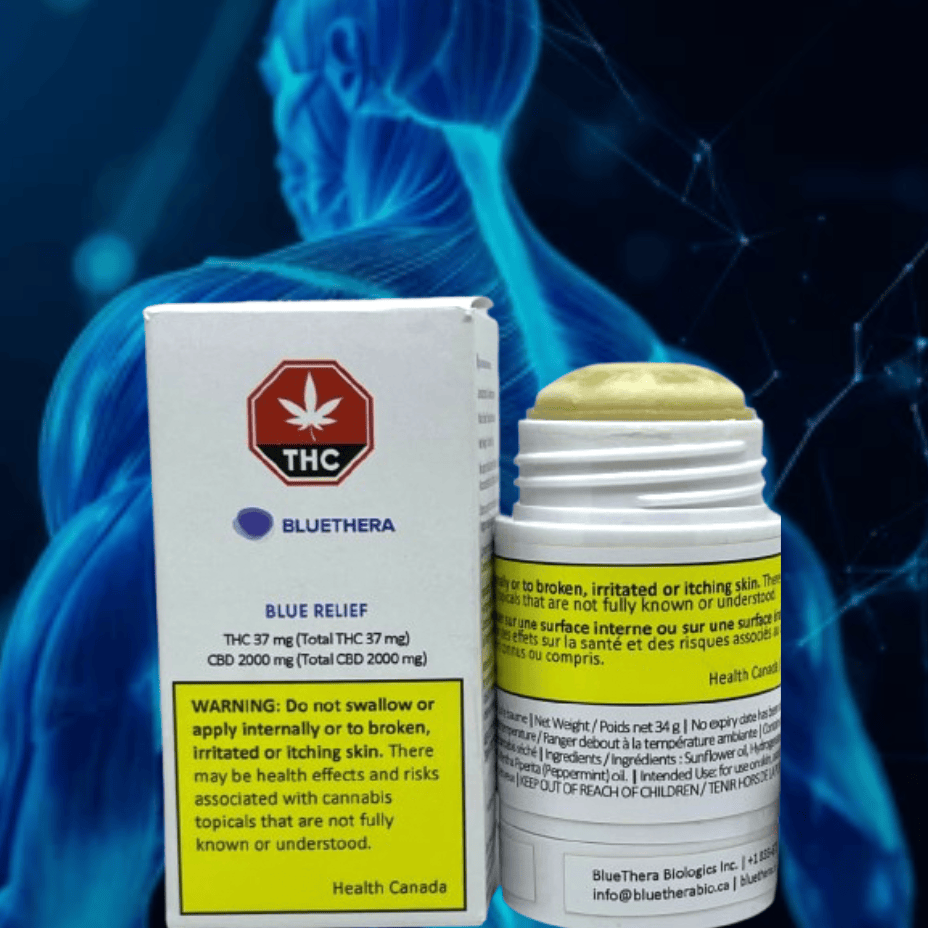 Bluethera Blue Relief Roll Up Stick-34g Morden Vape SuperStore and Cannabis Manitoba Canada