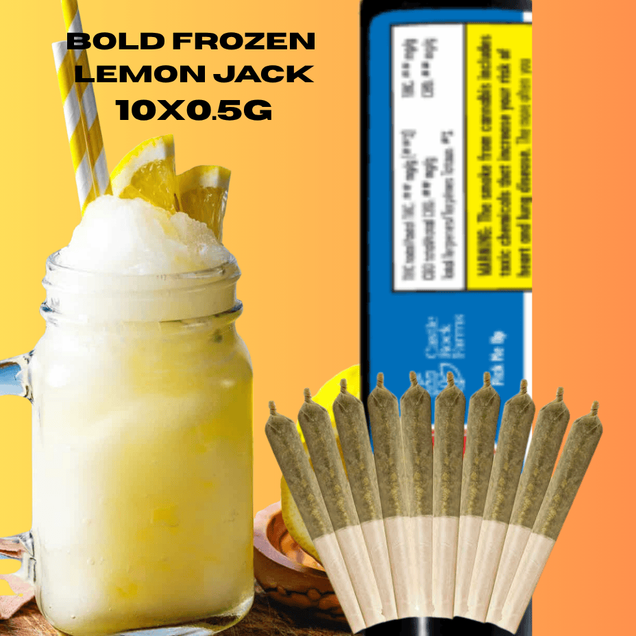 Bold Frozen Lemon Jack Saiva Pre-Rolls-10x0.5g Morden Vape SuperStore and Cannabis Manitoba Canada