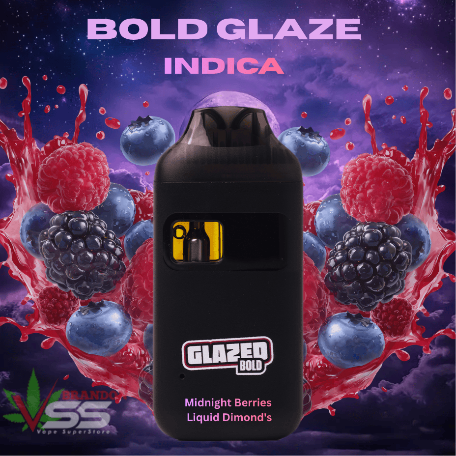Bold Glazed Midnight Berries Indica Liquid Diamonds 510 Cart-1g Morden Vape SuperStore and Cannabis Manitoba Canada