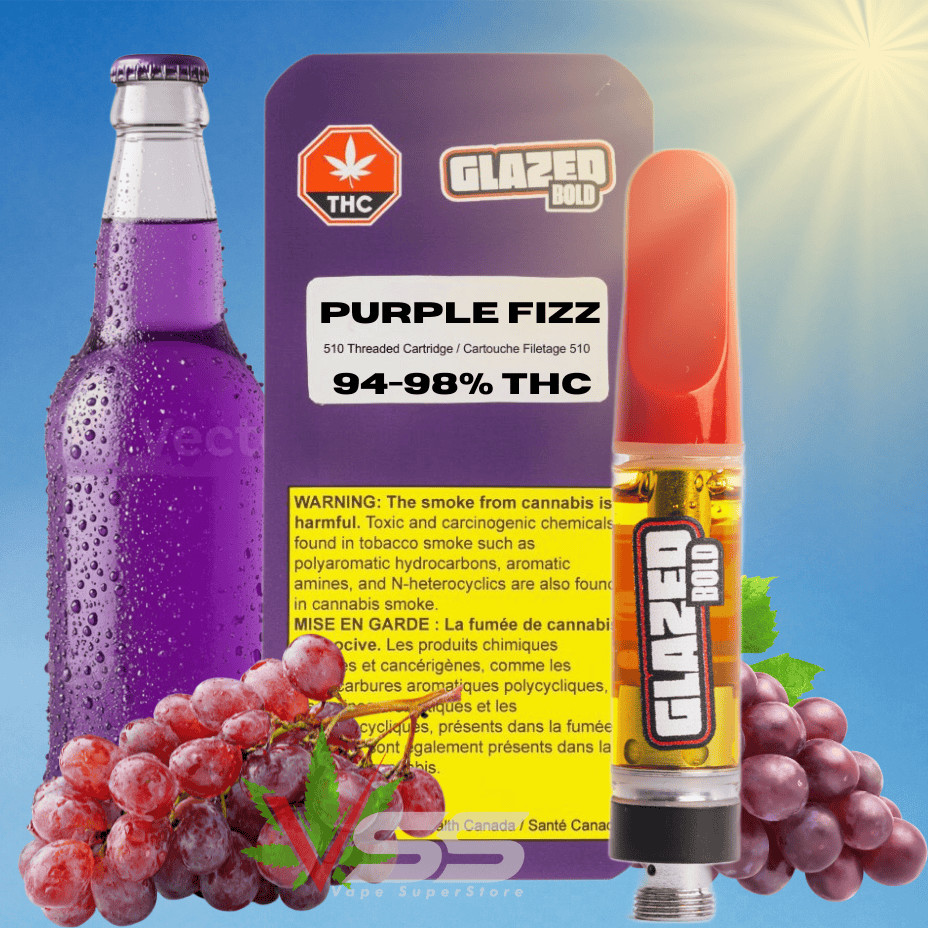 Bold Glazed Purple Fizz Indica 510 Cartridge - 1g Morden Vape SuperStore and Cannabis Manitoba Canada
