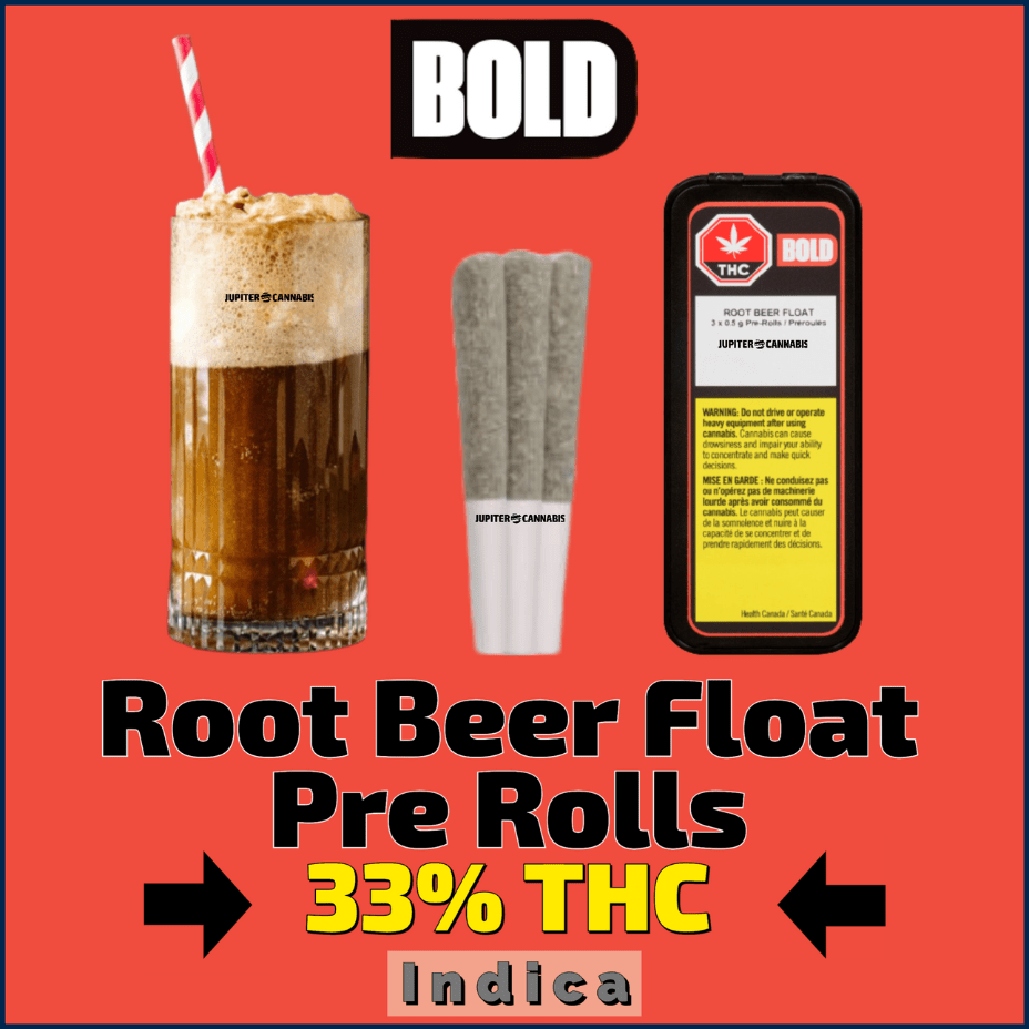 BOLD Growth INC Pre-Rolls 3x0.5g Bold Root Beer Float Blunt 1g-Morden Vape & Cannabis Manitoba
