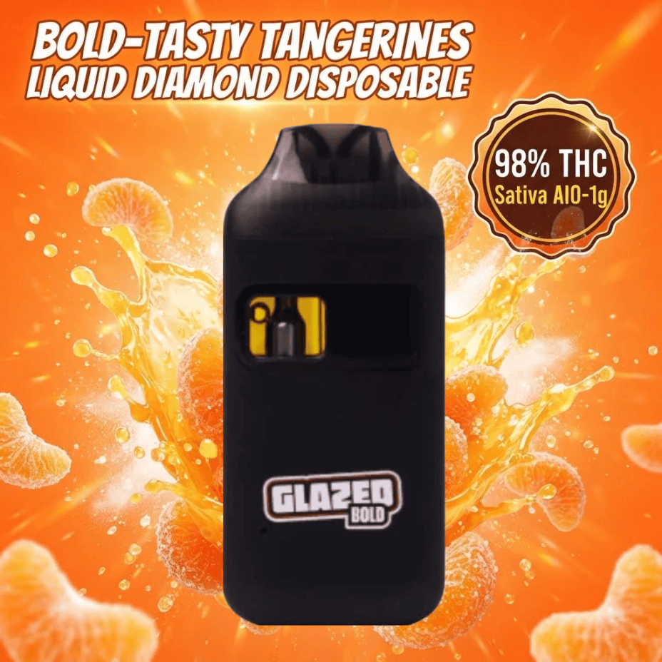 Bold Tasty Tangerines Liquid DMD Sativa Disposable Vape-1g Morden Vape SuperStore and Cannabis Manitoba Canada