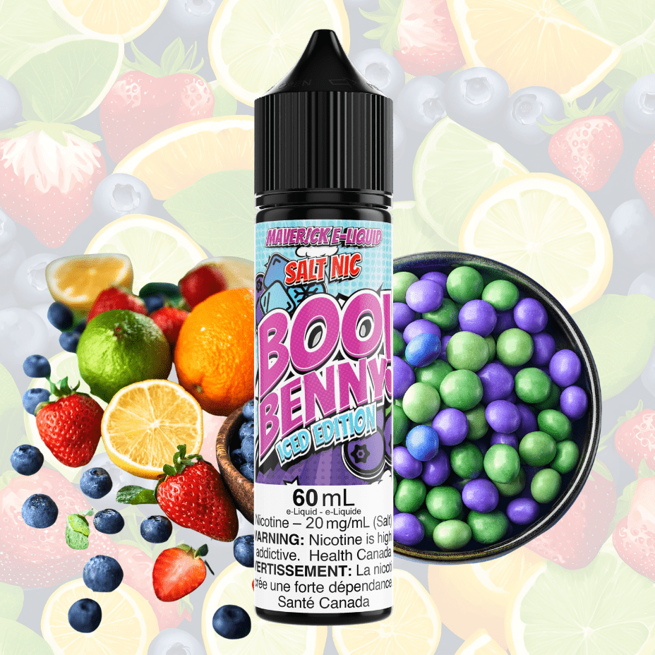 Boo Benny Iced Salt by Maverick E-Liquid 60ml / 20mg Morden Vape SuperStore and Cannabis Manitoba Canada