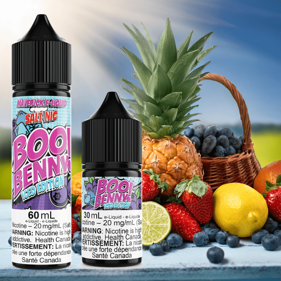 Boo Benny Iced Salt by Maverick E-Liquid Morden Vape SuperStore and Cannabis Manitoba Canada