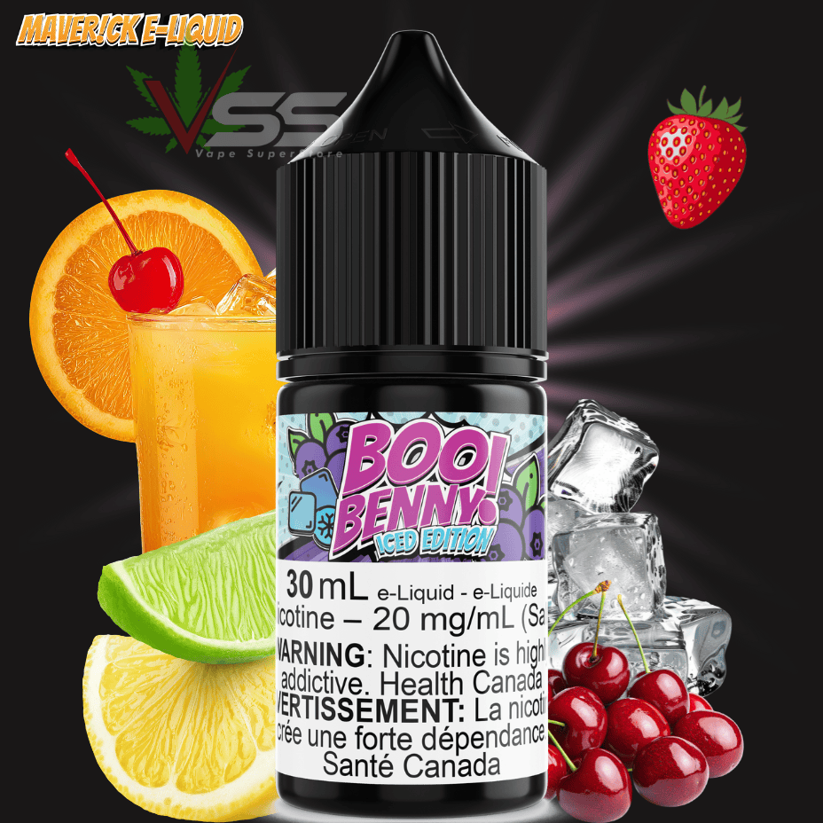 Boo Benny Iced Salt by Maverick E-Liquid Morden Vape SuperStore and Cannabis Manitoba Canada