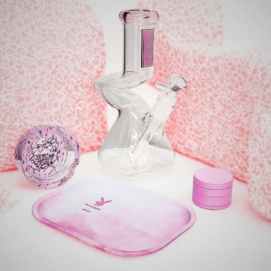 BoroSci Glass Zong Beaker-9" 9" / Pink Morden Vape SuperStore and Cannabis Manitoba Canada