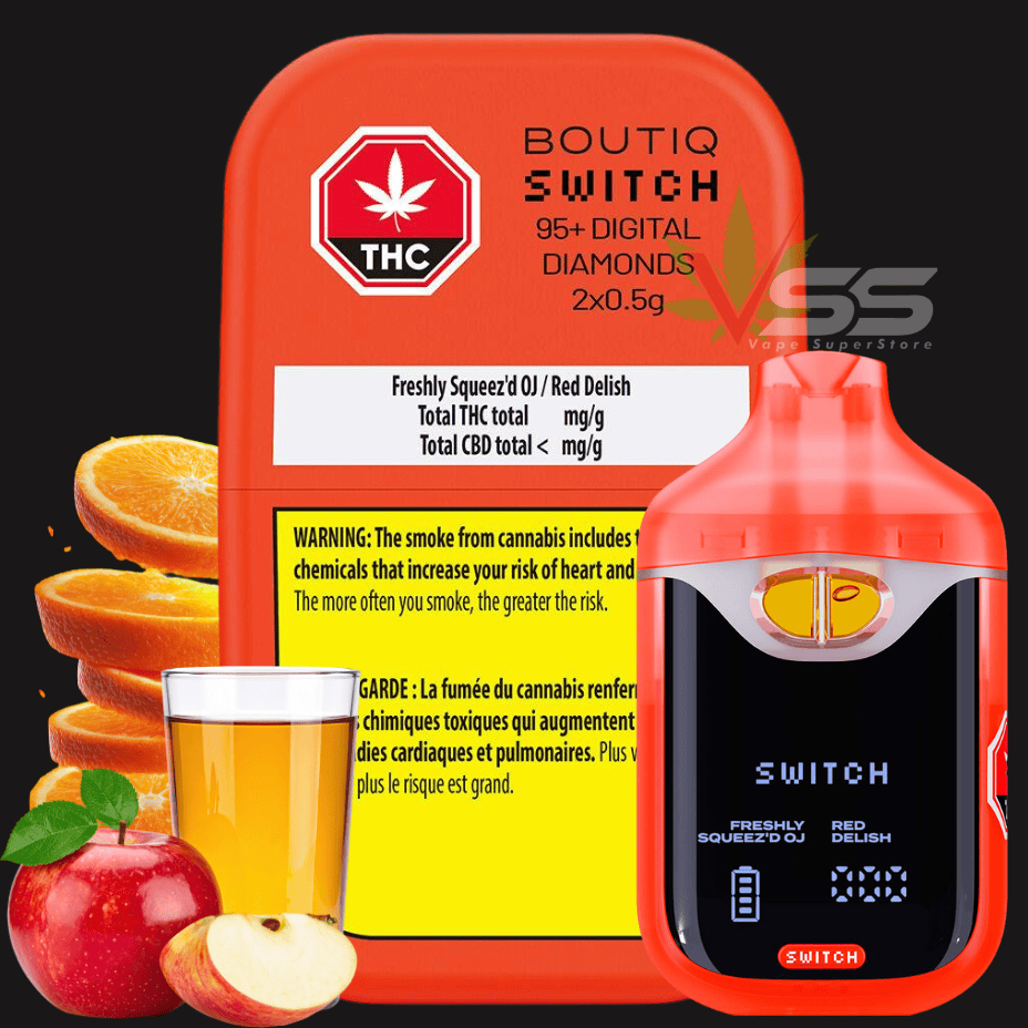 Boutiq - Switch 95+ Digital Diamonds Freshly Squeez'd OJ + Red Delish Morden Vape SuperStore and Cannabis Manitoba Canada