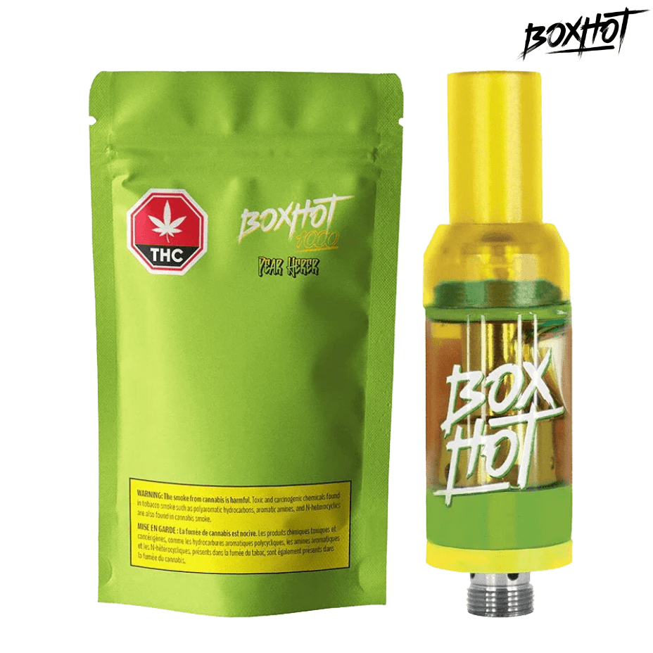 Boxhot 1000 Pear Herer Vape Cartridge - 1.2g 1.2g Morden Vape SuperStore and Cannabis Manitoba Canada