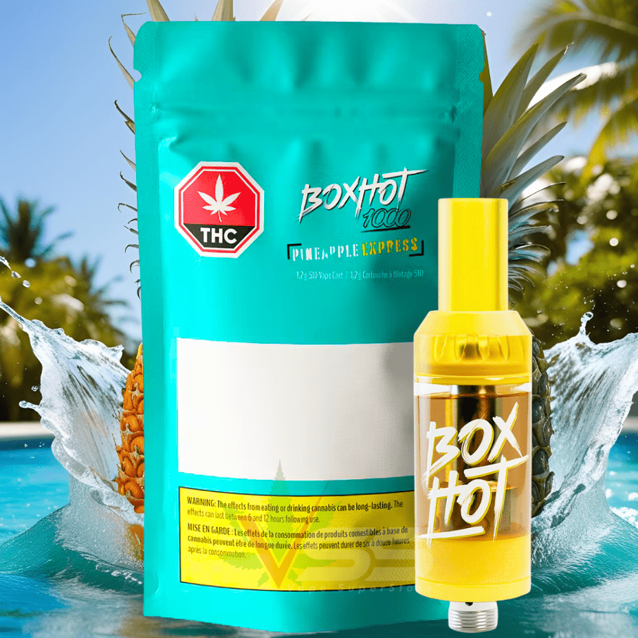 Boxhot 1000 Pineapple Express Vape Cartridge - 1.2g Morden Vape SuperStore and Cannabis Manitoba Canada