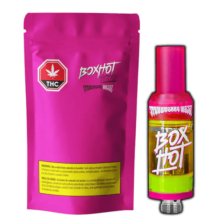 Boxhot 1000 Strawberry Diesel Vape Cartridge - 1.2g 1.2g Morden Vape SuperStore and Cannabis Manitoba Canada
